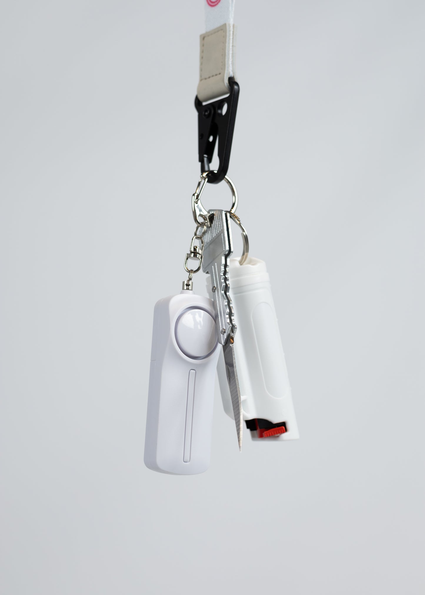 Safety Lanyard -Snowfall (white)