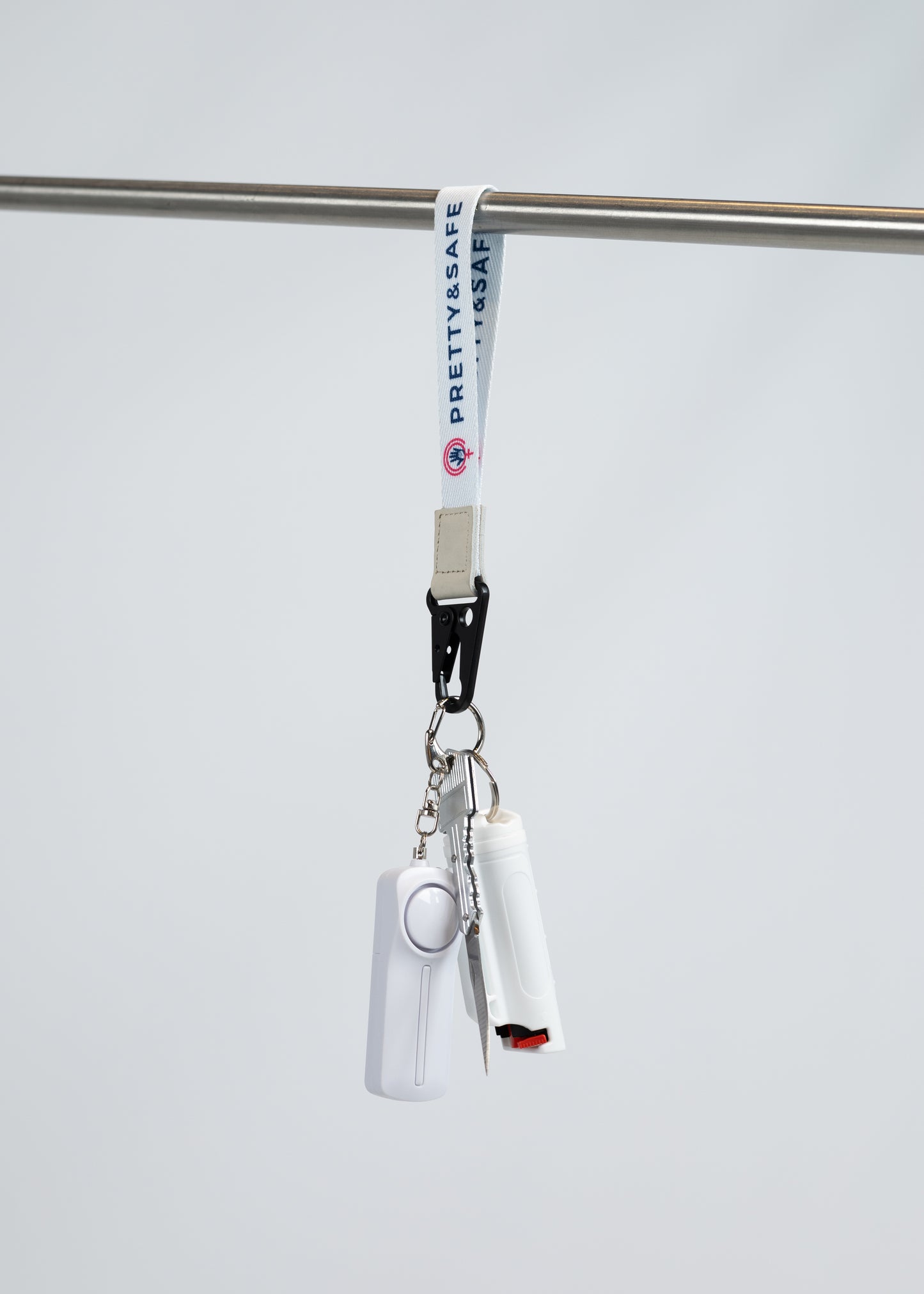 Safety Lanyard -Snowfall (white)